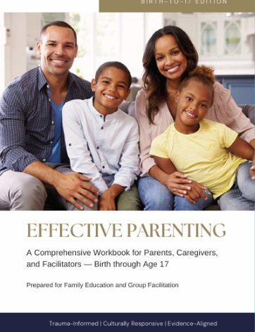 Effective Parenting comprehensive workbook cover from Diversion Center
